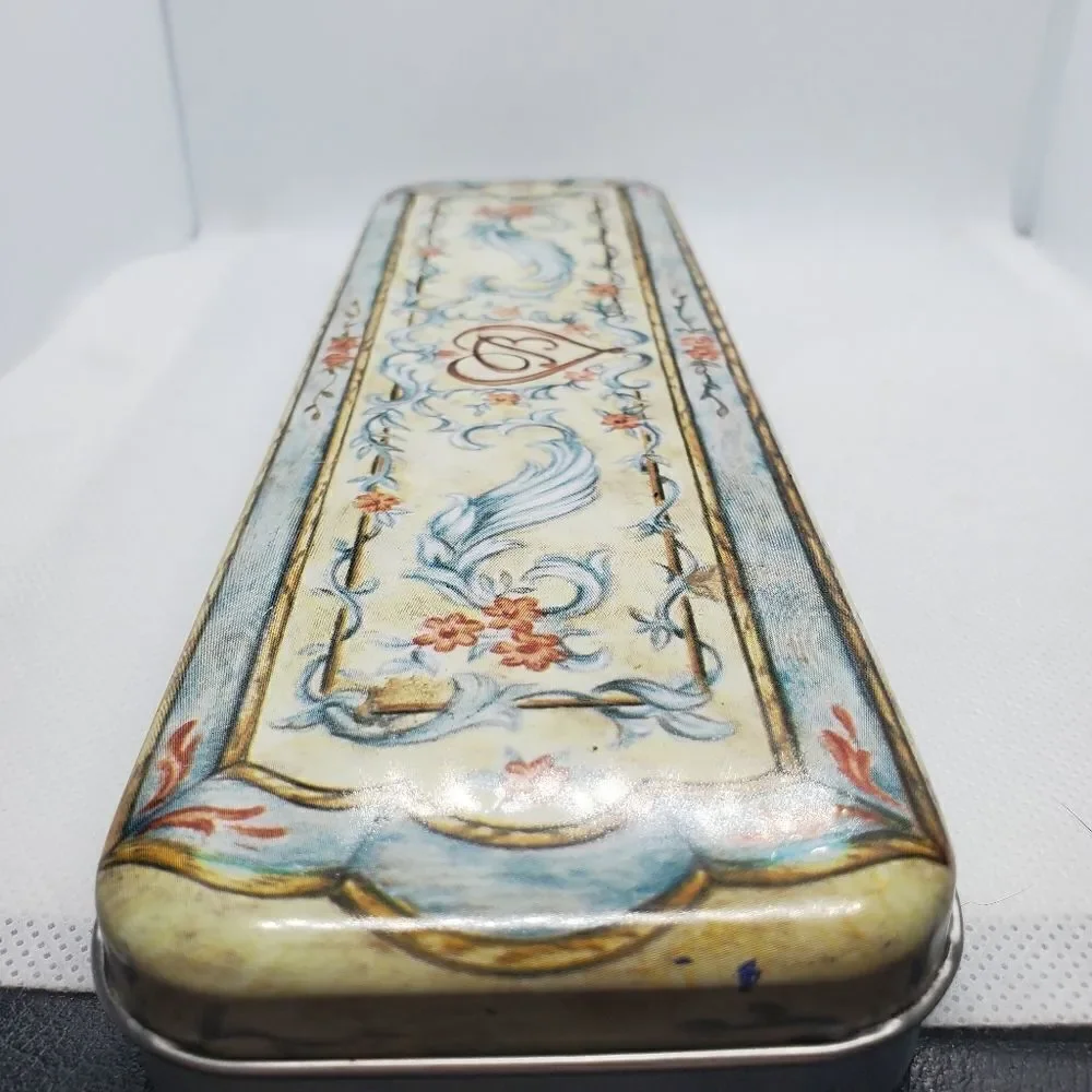 Brighton Blue, Cream, & Pink Floral Watch Tin